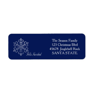 Feliz Navidad Holiday Address Label