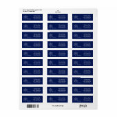Feliz Navidad Holiday Address Label (Vorne)