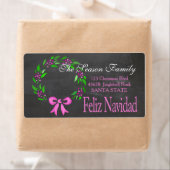 Feliz Navidad Holiday Address Label (Insitu)