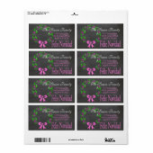 Feliz Navidad Holiday Address Label (Vorne)