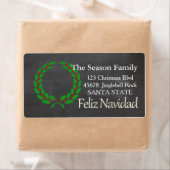 Feliz Navidad Holiday Address Label (Insitu)