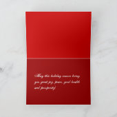 Feliz Navidad Holiday Card Feiertagskarte (Innenseite)