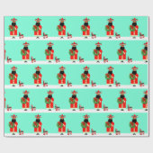 Feliz Navidad Holiday-Geschenk Geschenkpapier (Flach)