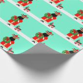 Feliz Navidad Holiday-Geschenk Geschenkpapier (Ecke)