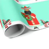 Feliz Navidad Holiday-Geschenk Geschenkpapier (Rolleneckpunkt)