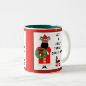 Feliz Navidad Holiday-Geschenk Zweifarbige Tasse (VorderseiteRechts)