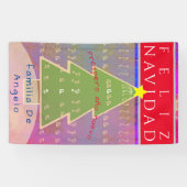 "Feliz Navidad" Individuelle Name & Nachricht Banner (Horizontal)