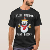 Feliz Navidad Juana Party Spanischer Weihnachtsklu T-Shirt (Vorderseite)