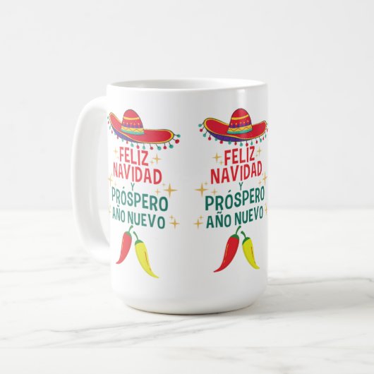 Feliz navidad kaffeetasse (Vorderseite Links)