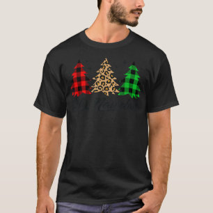 Feliz Navidad Karierten Weihnachtsbaum Spanische W T-Shirt