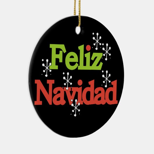 Feliz Navidad Keepake Ornament (Rechts)
