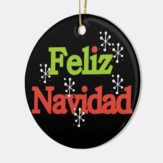 Feliz Navidad Keepake Ornament (Links)