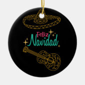 Feliz navidad keramik ornament (Vorne)