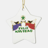 Feliz Navidad Keramik Ornament (Links)
