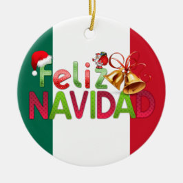 Feliz Navidad Keramikornament