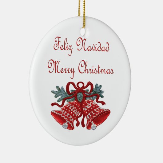 Feliz Navidad Keramikornament (Rechts)