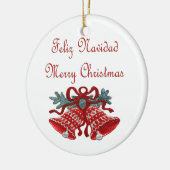 Feliz Navidad Keramikornament (Links)