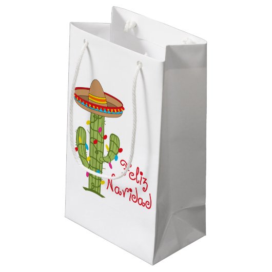 Feliz Navidad Kleine Geschenktüte (Rückseite Schrägansicht)