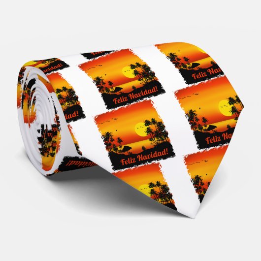 Feliz navidad krawatte (Gerollt)