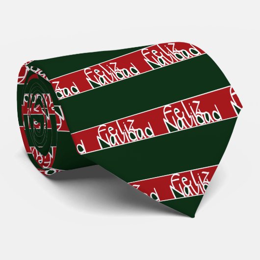 Feliz Navidad Krawatte (Gerollt)