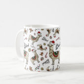 Feliz Navidad Lama-Tasse Kaffeetasse (Vorderseite Links)