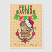 Feliz Navidad - Little Tamale (gelb) Magnetkarte (Vorderseite)