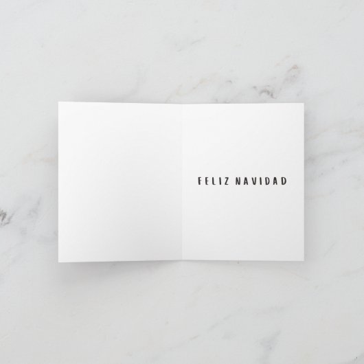 Feliz Navidad lustiges Lamama Spanisches Weihnacht Karte (Innenseite)