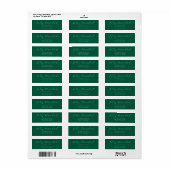 Feliz Navidad Mail Evergreen Return Address Label (Vorne)