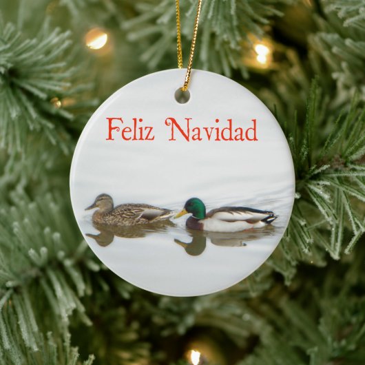 Feliz Navidad - Mallards Keramik Ornament (Baum)