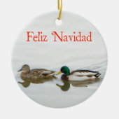 Feliz Navidad - Mallards Keramik Ornament (Vorne)