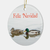 Feliz Navidad - Mallards Keramik Ornament (Links)
