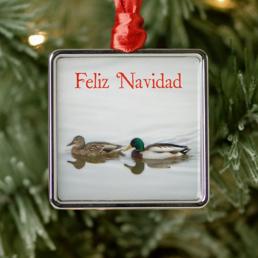 Feliz Navidad - Mallards Ornament Aus Metall (Baum)