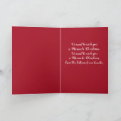 Feliz Navidad Mariachi Weihnachtslied Snowman Feiertagskarte (Innenseite)