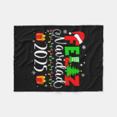 Feliz Navidad Matching Family Spanish Christmas Me Fleecedecke (Vorderseite (Horizontal))