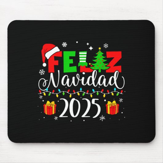 Feliz Navidad Matching Family Spanish Christmas Me Mousepad (Vorne)