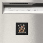 Feliz Navidad Meme Emo Cow Funny Meme Weihnachten Magnet (In Situ (Geschirrspüler))