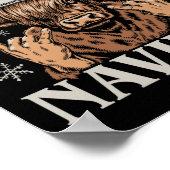 Feliz Navidad Meme Emo Cow Funny Meme Weihnachten Poster (Ecke)