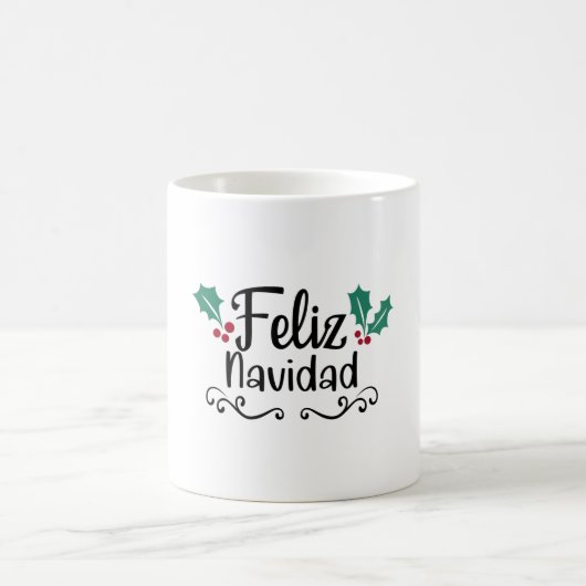 Feliz Navidad Merry Christmas Kaffeetasse (Mittel)