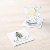 Feliz Navidad-Merry Weihnachtsbaum und Lichter Rechteckiger Pappuntersetzer (Vor Ort)