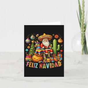 Feliz Navidad Mexican Funny Christmas Santa Festiv Karte