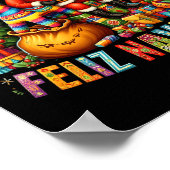 Feliz Navidad Mexican Funny Christmas Santa Festiv Poster (Ecke)