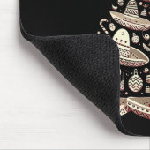 Feliz Navidad Mexican Sombrero Christmas Tree Men Mousepad (Ecke)