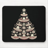 Feliz Navidad Mexican Sombrero Christmas Tree Men  Mousepad (Vorne)