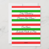 Feliz Navidad Mexico Weihnachtsfeiz Feiertagskarte (Rückseite)