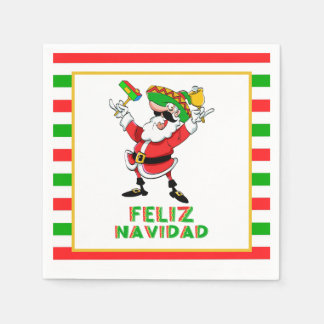 Feliz Navidad Mexico Weihnachtsfeiz Serviette