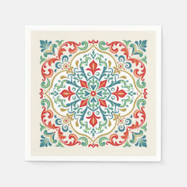 Feliz Navidad Mexikanisch Weihnachten Schöne Tile  Serviette