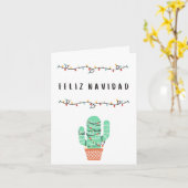 Feliz Navidad Mexikanisches Weihnachtsfest Karte (Gelbe Blume)