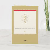 Feliz Navidad Mexiko Spanisch Frohe Weihnachtslied Karte (Rückseite)