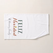 Feliz Navidad Minimaler Weihnachtsstar Badhandtuch Set (Handtuch)