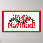 Feliz Navidad mit Holly Poster (Vorne)